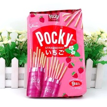 批发日本进口 Golico格力高百力滋沙拉草莓味棒饼122.4g*6包/组