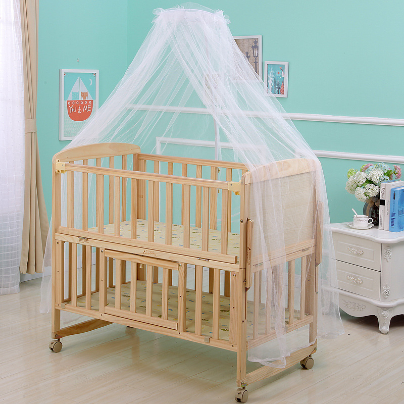 Open Door Crib Mosquito Net Dome Palace Floor Standing Baby Mosquito Net Children's Bed Mosquito Net