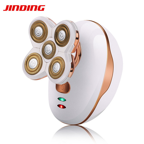 Goldendome Electric Shaver, Head Shaver with Five-Head Charging Waterproof Self-Glowing Mustache Razor