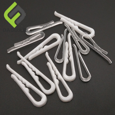 塑料衬衫胶夹 透明有齿白色包装夹子 衣领衬衫夹子服装辅料衬衣夹|ms