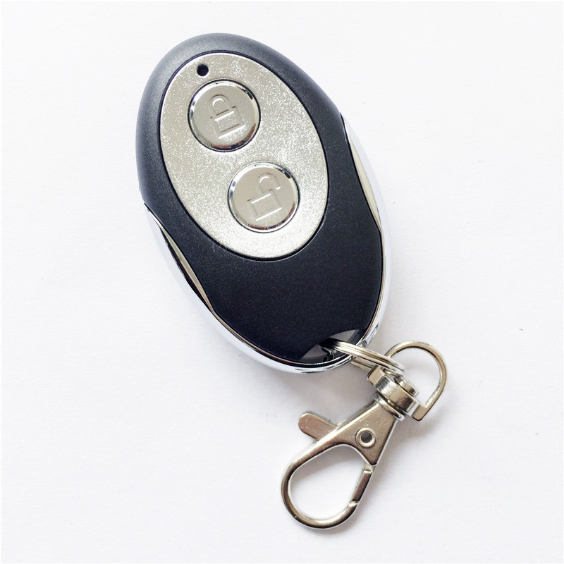 新款两键椭圆形小体积金属对拷遥控器 可复制国内外多种无线遥控|ms