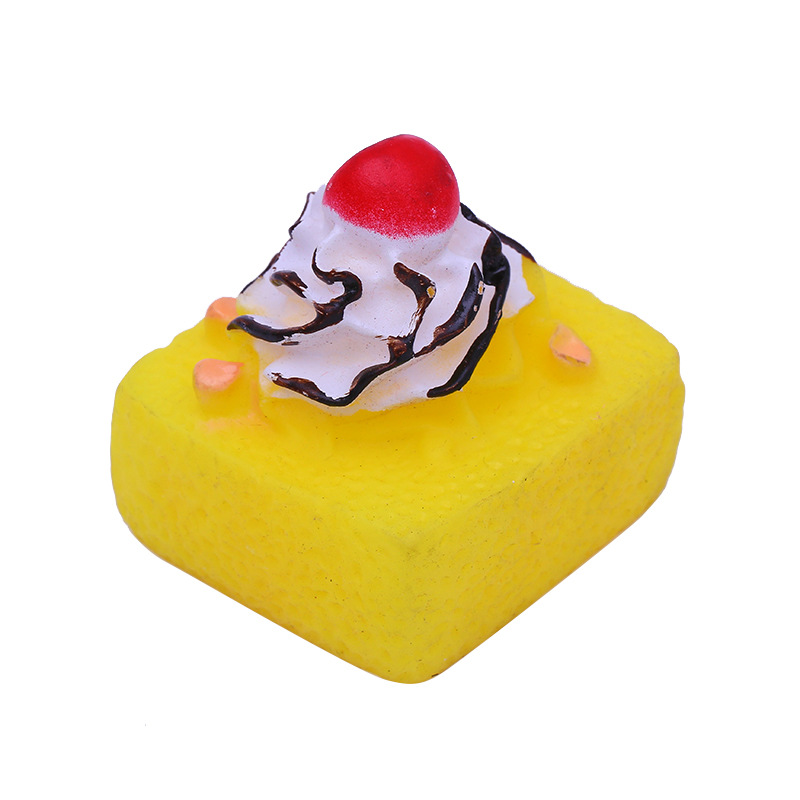 Juguete de vinilo simulación postre pastel BB llamada sonido juguete suministros para mascotas suministro directo de fábrica al por mayor