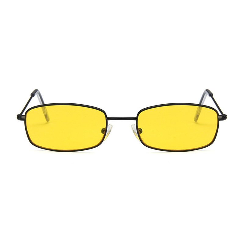 Cross-border TikTok glasses women's Korean-style fashionable 2018 new rectangular European and American sunglasses retro internet celebrity sunglasses ins