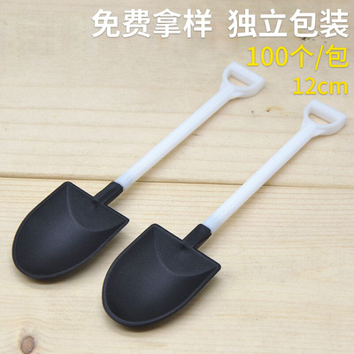 一次性塑料蛋糕勺 盆栽蛋糕铲 西点勺 冰淇淋勺 塑料蛋糕铲批发