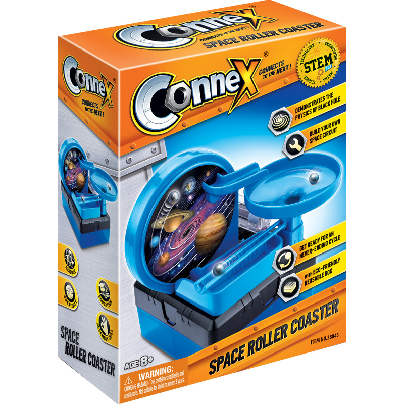 CONNX ciencia experimento Tecnología pequeña producción primaria estudiante madre ciencia DIY juguetes educativos Montaña Rusa magnética