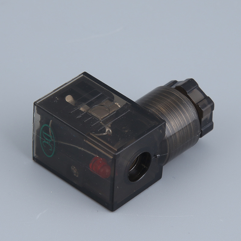 供应 气动电磁阀 110电磁阀线圈接线盒 DC电磁阀线圈用插座