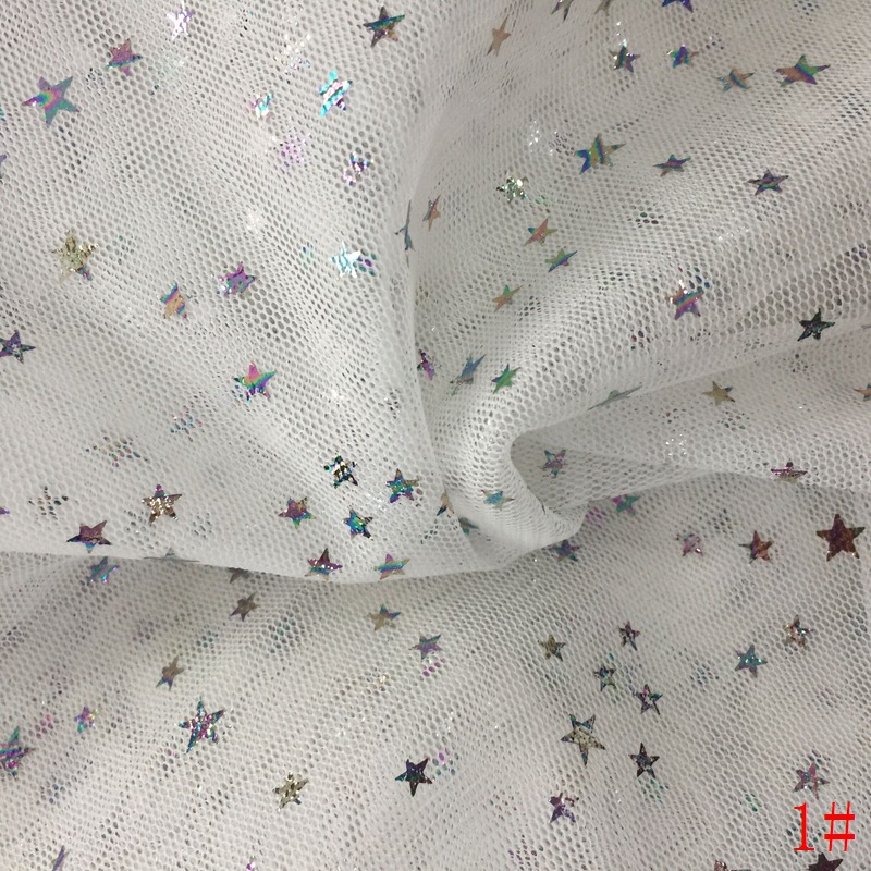 冲片网布 网布大小亮片 网布冲片 时装装饰面料舞台装饰