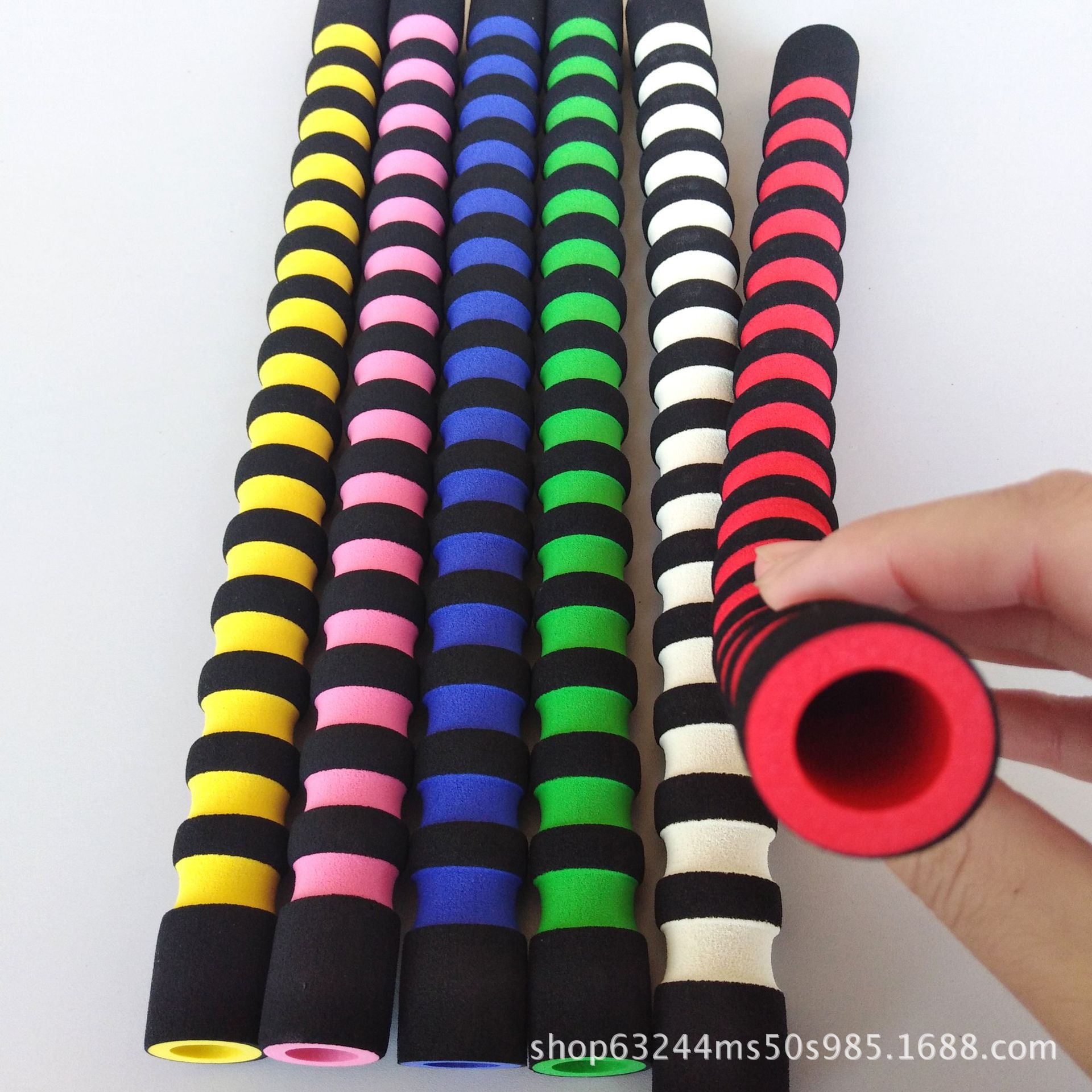 厂家生产 手把套橡塑发泡高回弹磨面跳绳手把套