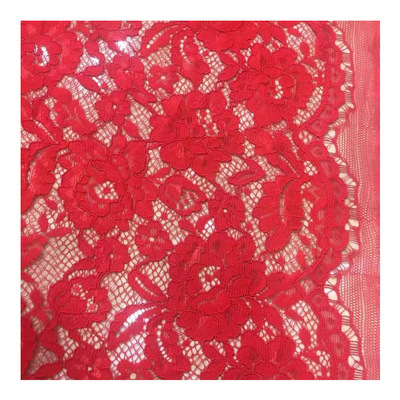 蕾丝面料 波浪边面料 连衣裙面料 童装童裙面料 针织提花布