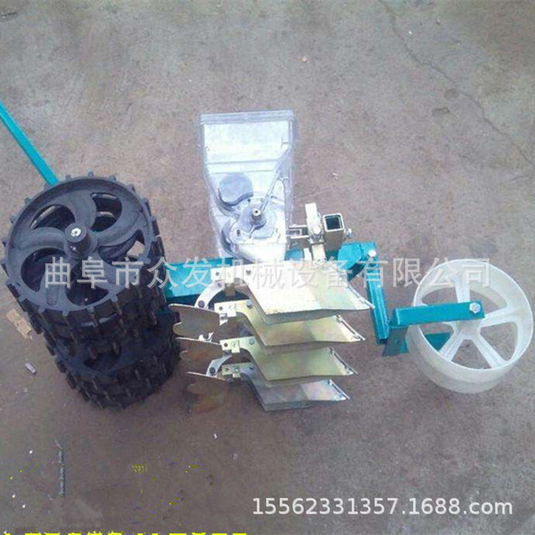 人力手推式播种机 辣椒育苗播种机 农用四行条播机