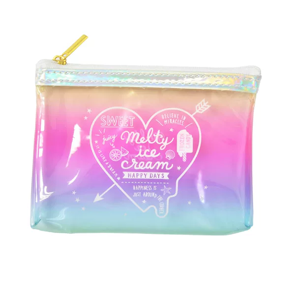 PVC transparent soft bag cosmetic bag stationery bag storage bag sewing zipper handmade handmade