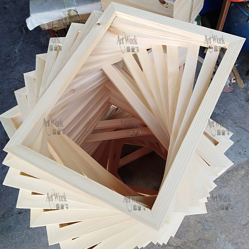 Cross-border picture frame frameless painting lining pine oil painting frame wooden photo frame Amazon Supply wooden frame Cross-border picture frame frameless painting lining pine oil painting frame wooden photo frame Amazon Supply wooden frame