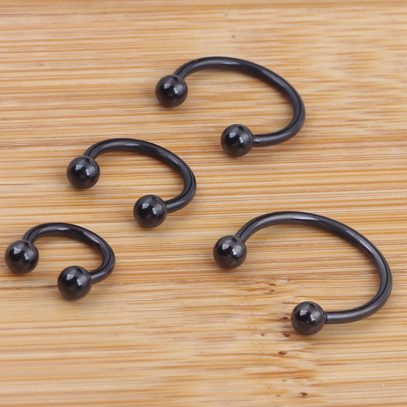 European American Fashion Titanium Steel Nose Ring Stainless Steel Fake Nose Ring C Type Nose Nail Piercing Jewelry detail image 8