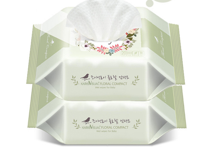 婴儿清洁柔湿巾湿纸巾宝宝湿巾 草本亲肤无香型湿巾批发|ms