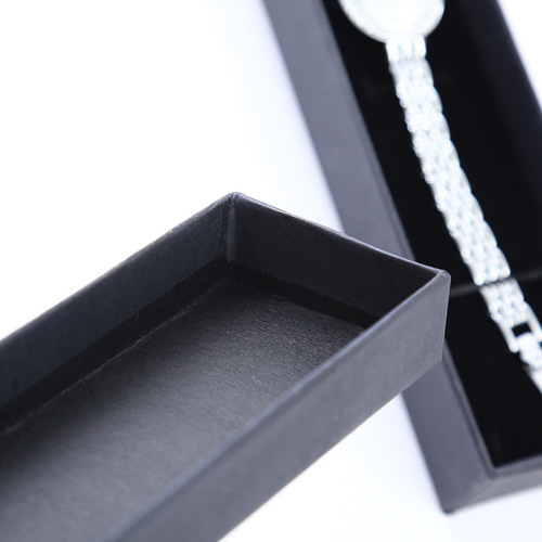 Fashion kraft paper rectangular gift box watch necklace universal packaging gift box jewelry box wholesale printable logo