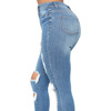 New Jeans Slim Autumn Hole-tight Low-legged High-waist Jeans 