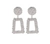 Matte trend metal earrings, wholesale