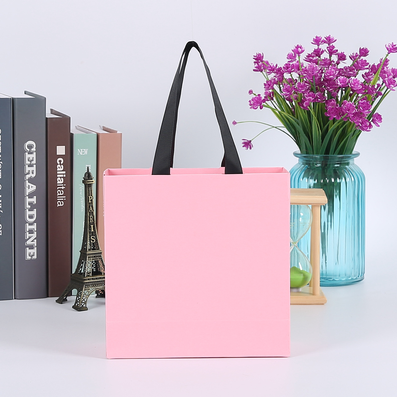 厂家定制白卡纸手提袋logo 创意服装袋简约礼品纸袋购物手袋