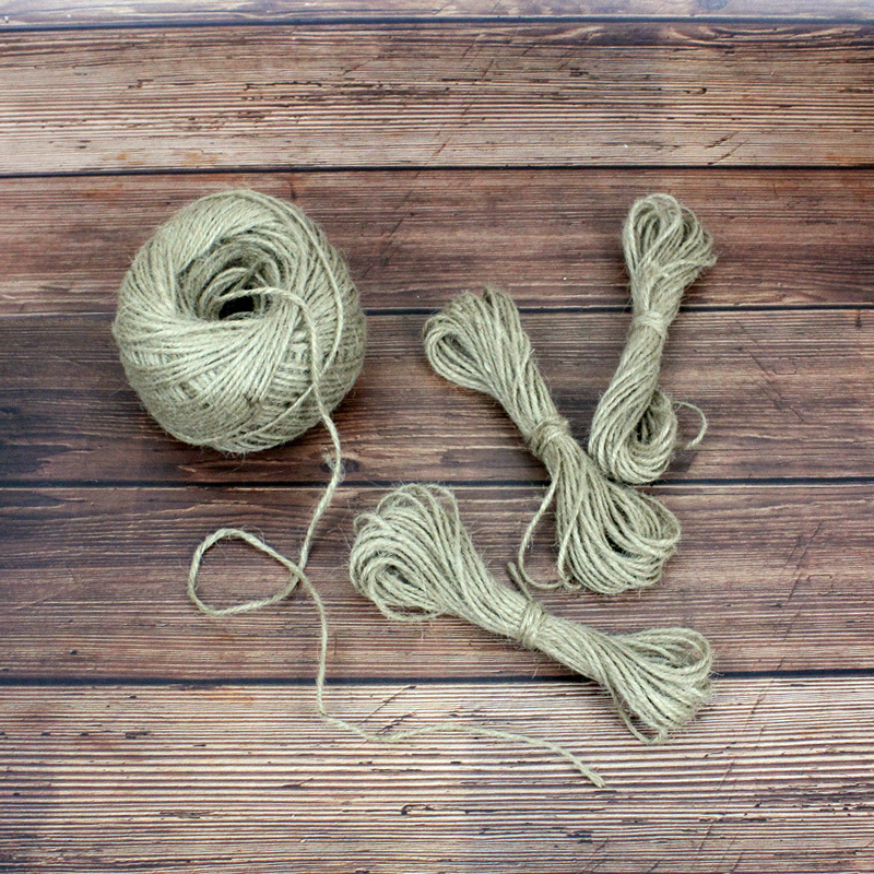 烘焙包装盒子本色专用打包麻绳 DIY 编织手工吊牌装饰捆绑绳10米|ru