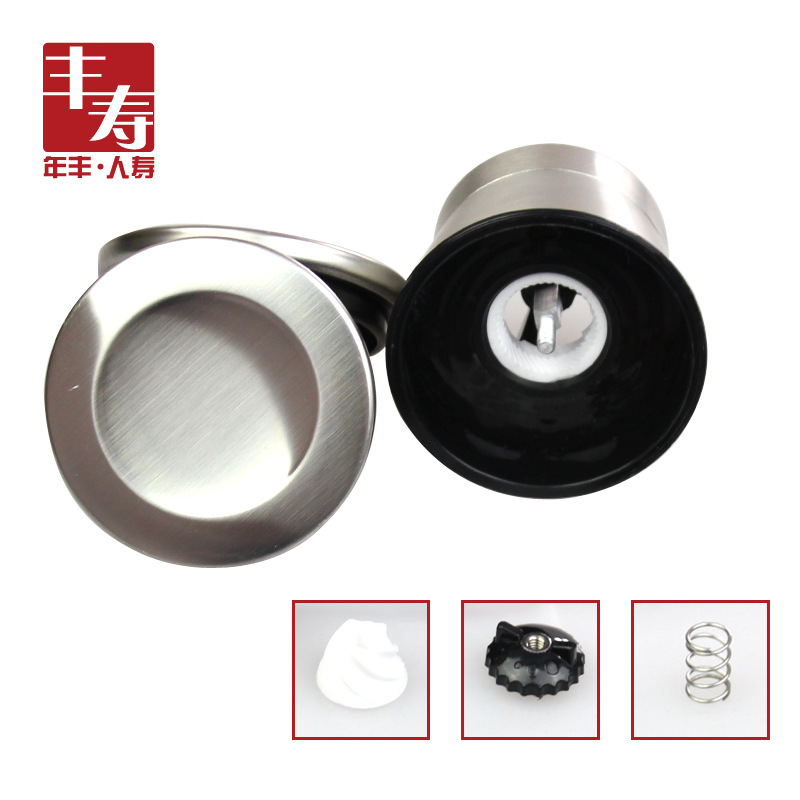 Molinillo de pimienta negro manual núcleo de cerámica pimienta sal de mar moler condimento caja condimento botella tarro hogar