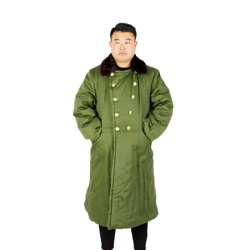 Wholesale winter green grass long military-style down jackets, cold storage insulation plus size plus thickness work labor-saving down jackets