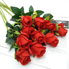 Hoa giả mô phỏng bó hoa trang trí nhà hoa đơn hoa hồng hoa cưới phòng khách trang trí hoa nhựa khô Hoa nhân tạo / hoa vĩnh cửu
