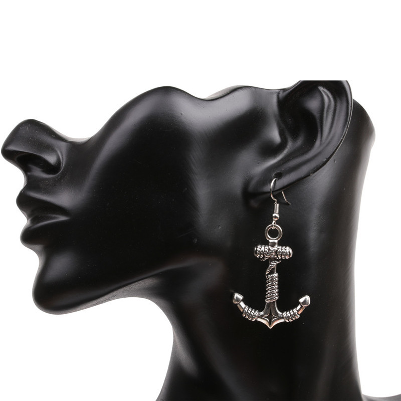 European And American Jewelry European And American High Profile Retro Earrings Halloween Spider Long Earrings Animal Boat Anchor Earrings display picture 17