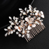 Metal beads from pearl, drill, hair accessory for bride
