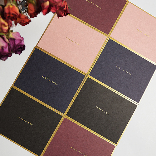 Blessings Simple Creative Greeting Cards Message Cards Birthday Wishes Dragon Boat Festival Hot Stamping Cards Envelopes
