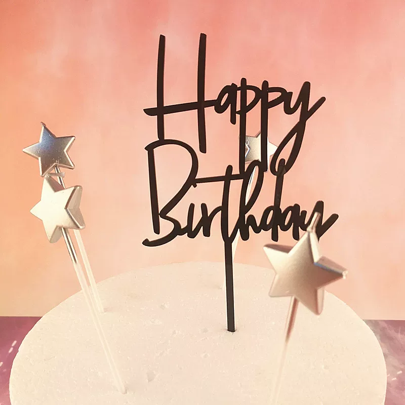 Новый товар HAPPY BIRTHDAY Акриловый торт Respuent День рождения украшение для торта