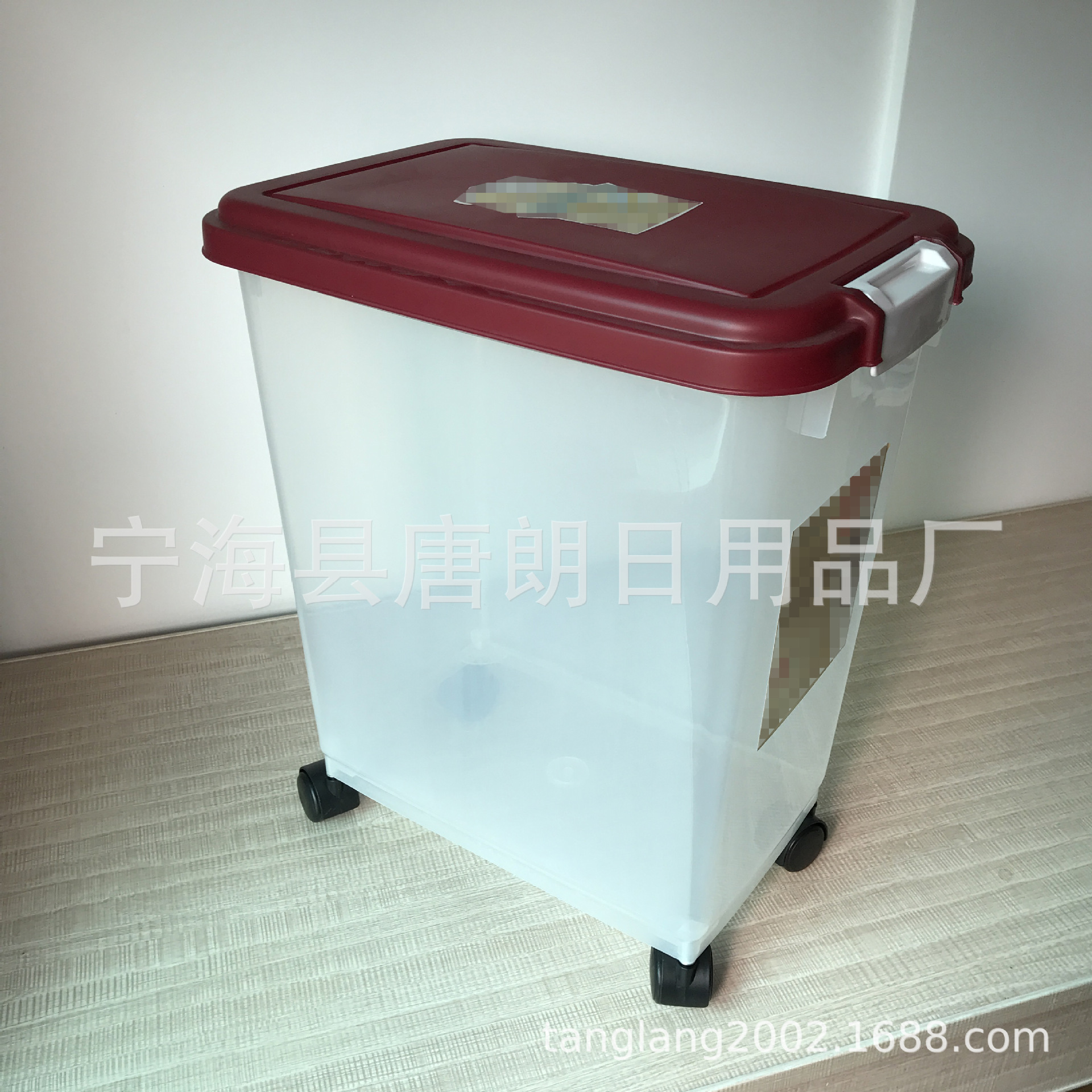 狗粮桶 密封防潮防虫 猫粮桶 宠物存储桶 带滑轮