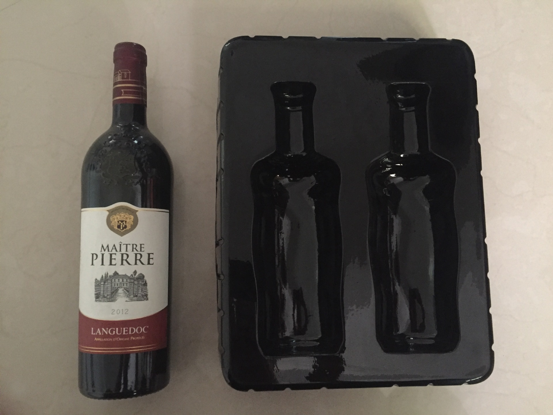 厂家直销定制红酒pvc包装盒 两瓶装酒底托饮料吸塑内托pet包装盒