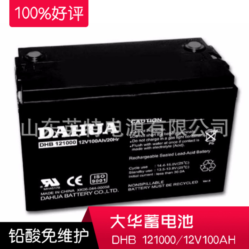 DAHUA大华蓄电池DHB121000 12V100AH铅酸后备12V电源电瓶现货
