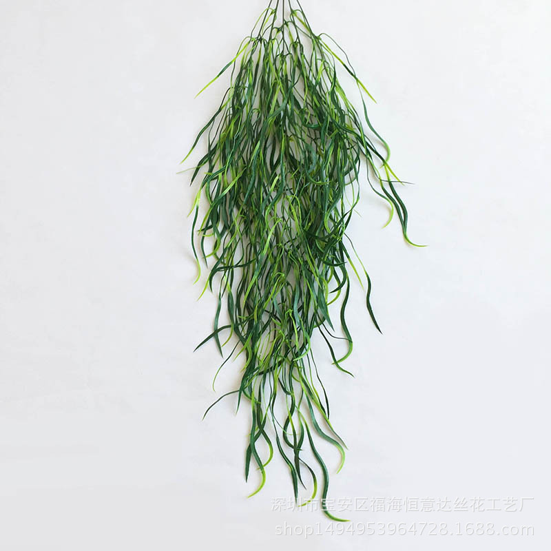 Factory Direct simulation long 5-fork wicker plant crafts dragon beard long flat wall Accessories lighting decoration long water