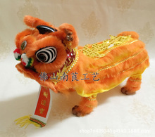 儿童玩偶醒狮提线木偶狮子扯线狮头舞狮摆件中国风工艺品新年礼物