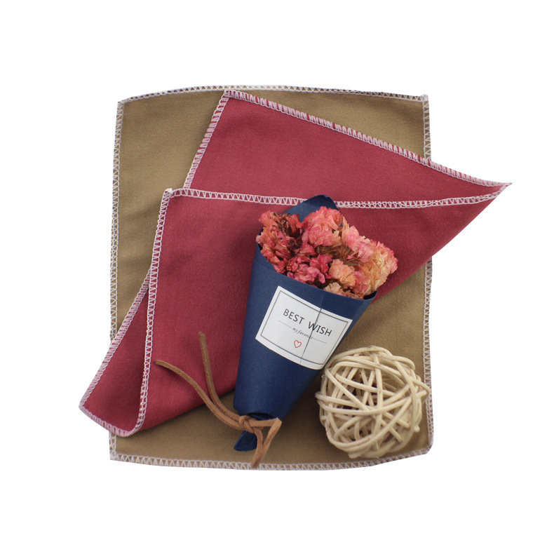 厂家眼镜布超细纤维布 钟表珠宝手机擦拭布混色 双面绒拷边眼睛布