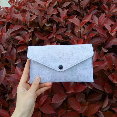 网店促销赠品 毛毡手机包 促销礼品钱包 小礼品多用袋批发