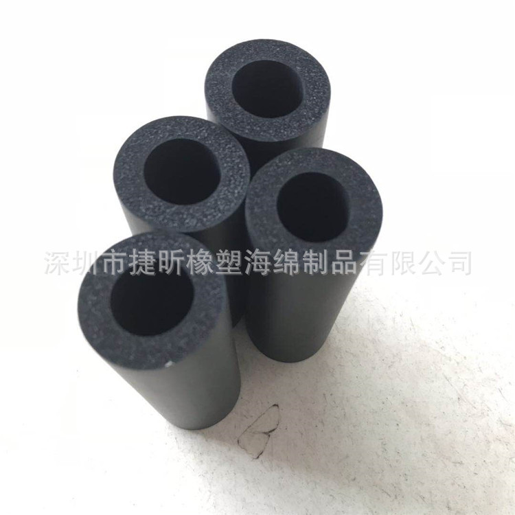 厂家供应无人机起落架海绵套减震防磕碰黑色NBR橡塑海绵护套可定