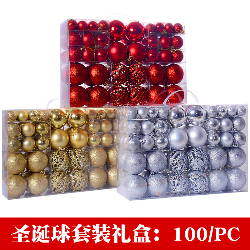 Christmas Ball Gift Box 100pcs 3-6CM Chr...