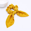 Cross -border solid color hair circle satin cloth art plain ribbon large intestine hair ring sweet disk hair circles milano