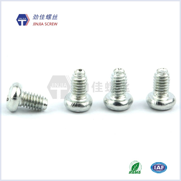 东莞劲佳螺丝厂来图制做大扁圆头十字槽自锁三角牙加硬环保锌螺丝