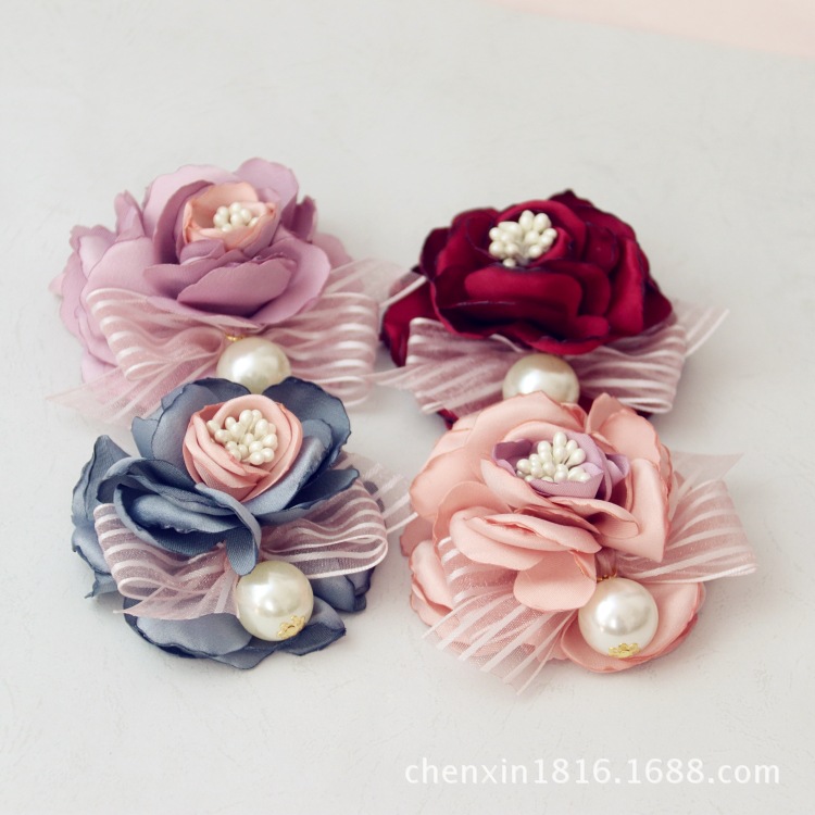 服饰胸针加工烧边花朵风衣衬衣大衣胸针xz025|ru