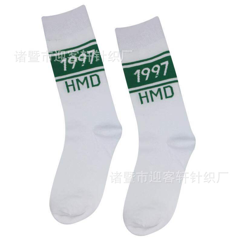 代加工成人襪子中筒襪秋季新款堆堆襪純色加工定制棉襪廠家直銷