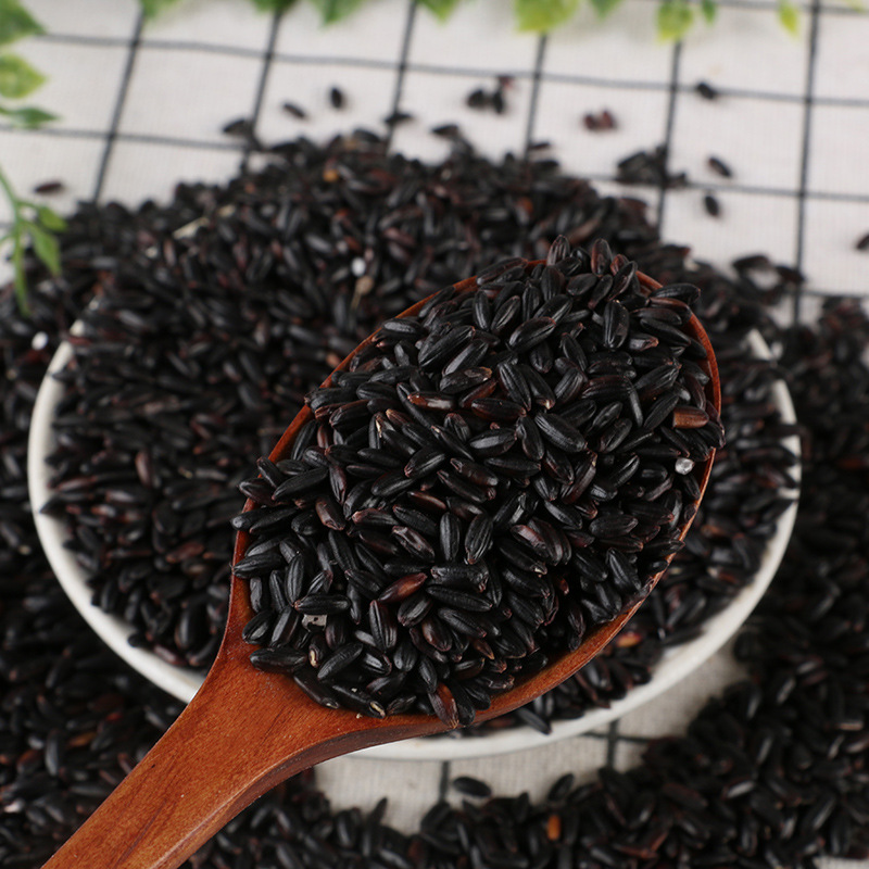 厂家直销东北粮食黑米农家自产五谷杂粮批发散装粗粮黑香米|ru