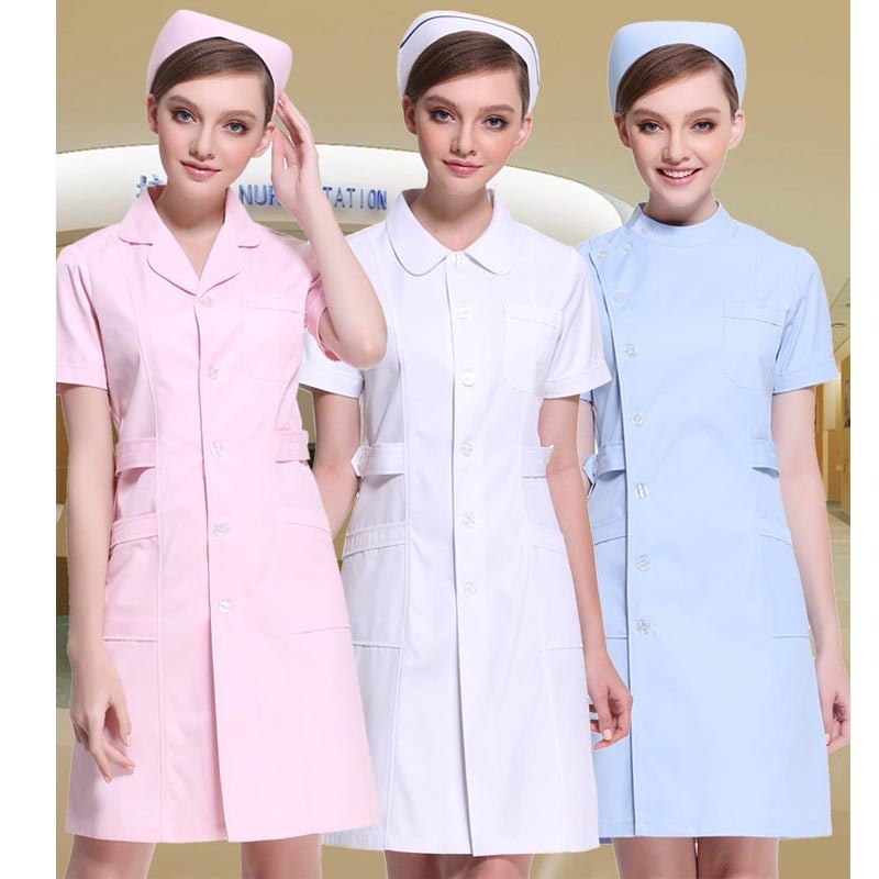 Nurse Hospital doctor long sleeve white coat embroiderer Hospital