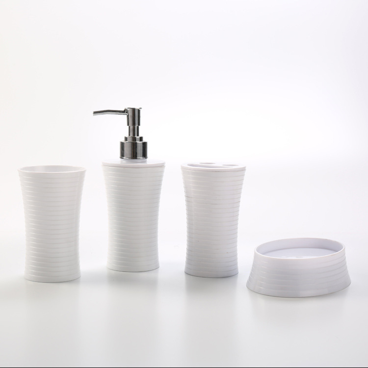 プラスチック浴室セット純白ねじプラスチック4セットps/abs材質オーダーメイドメーカー直販|undefined