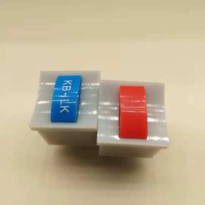 灰色带灯按键开关15.2*15.2方形玩具用电子产品用自锁按钮开关