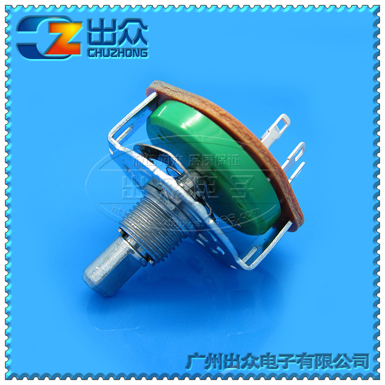 工厂 RS25-1-1-3F15P一刀三挡波段开关电位器(防火)