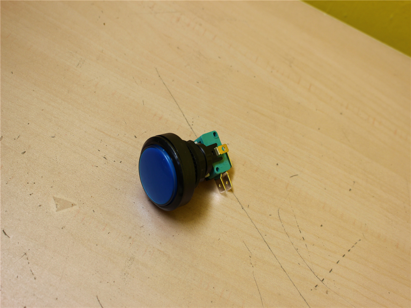 （中性）45MM LED灯大圆 游戏机按钮开关 DC12V 