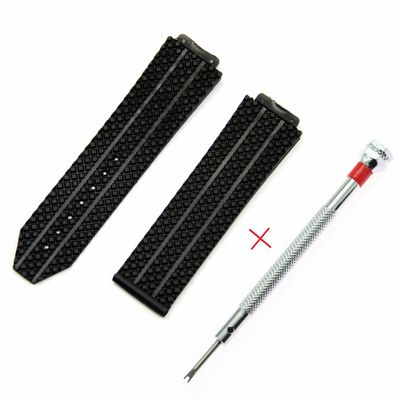 apply Kou watch band silica gel plastic cement black Lines Big Bang BIGBANG Watch strap